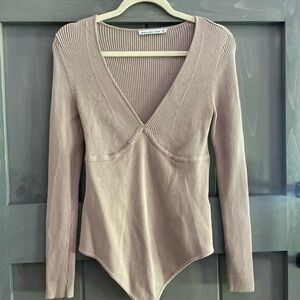 Abercrombie & Fitch Ribbed Knitwear in Taupe. NWOT never worn